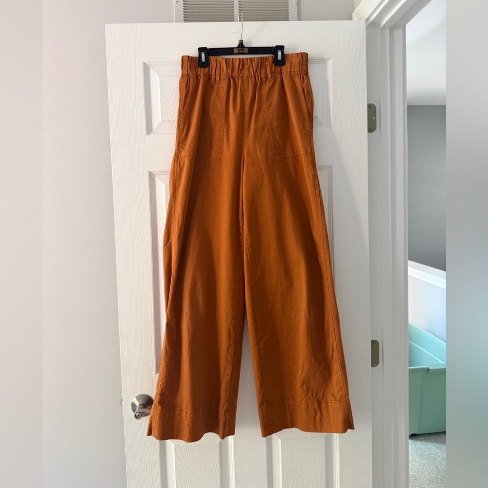 Wide-Leg Orange Pants J Crew - Small Tall ST